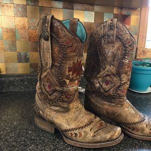 Women’s “Aztec” Corral boots. Size 8.5 M.